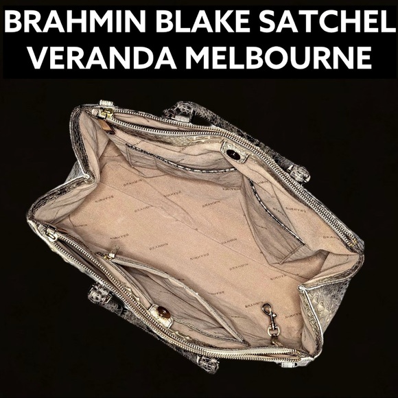 NWT BRAHMIN BLAKE SATCHEL VERANDA MELBOURNE - Picture 6 of 12
